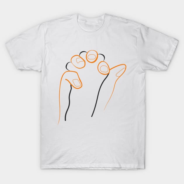 Paw in hand T-Shirt by aceofspace